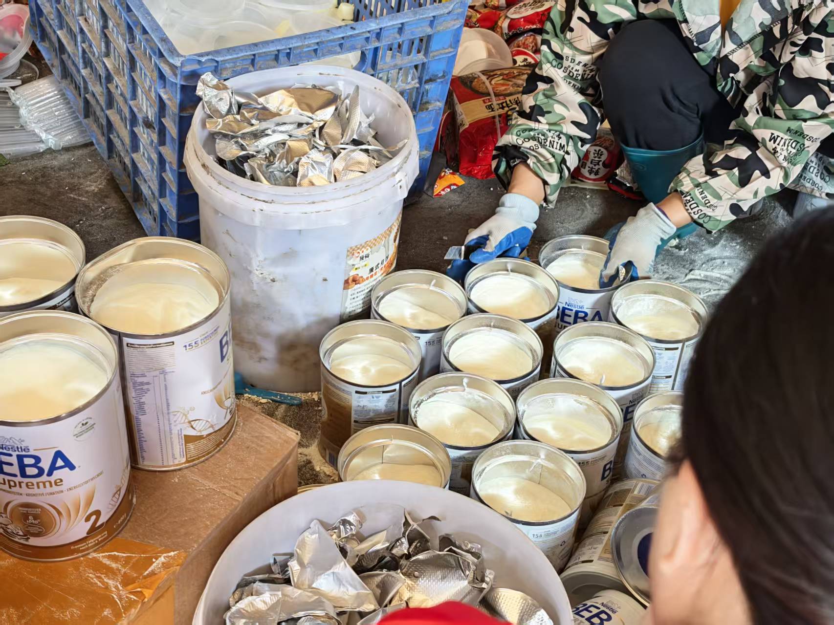 佛山不合格奶粉销毁